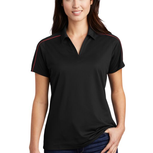 Ladies Micropique Sport Wick ® Piped Polo Thumbnail