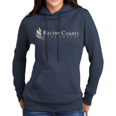 Racine County - Ladies Core Fleece Pullover Hooded Sweatshirt - LPC78H Thumbnail