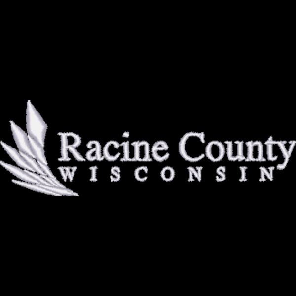 Racine County Embroidery Horizontal White Thumbnail